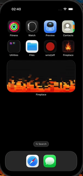 Widget fireplace